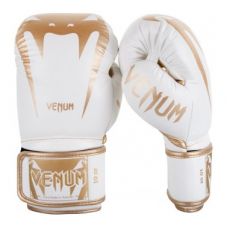 Боксерские перчатки VENUM GIANT 3.0 BOXING GLOVES - NAPPA LEATHER - WHITE/GOLD
